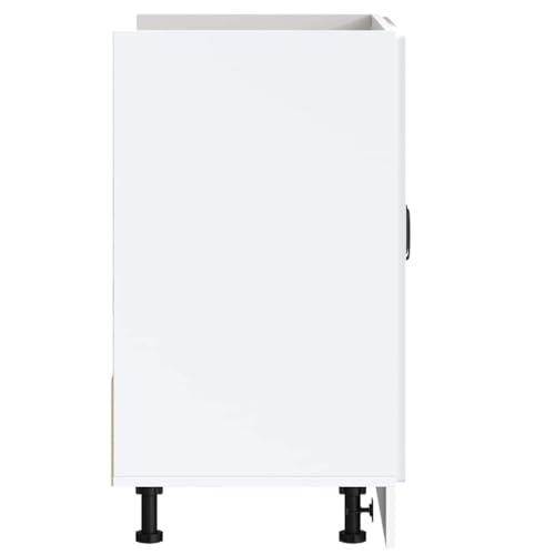 Vidaxl Mobile Base Lavello Kalmar Bianco 80X46X81,5 Cm In Truciolato - 8