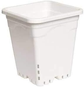 9 x 9 Square White Pot, 10 Tall (5 Pots/3 Gallons each)