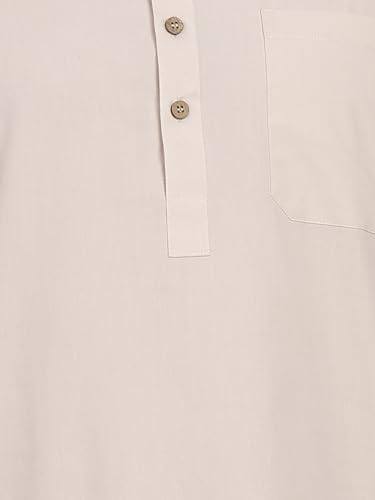 Image of See Designs Men's Full Sleeve Shirt Collar Solid Pathani Kurta with Salwar