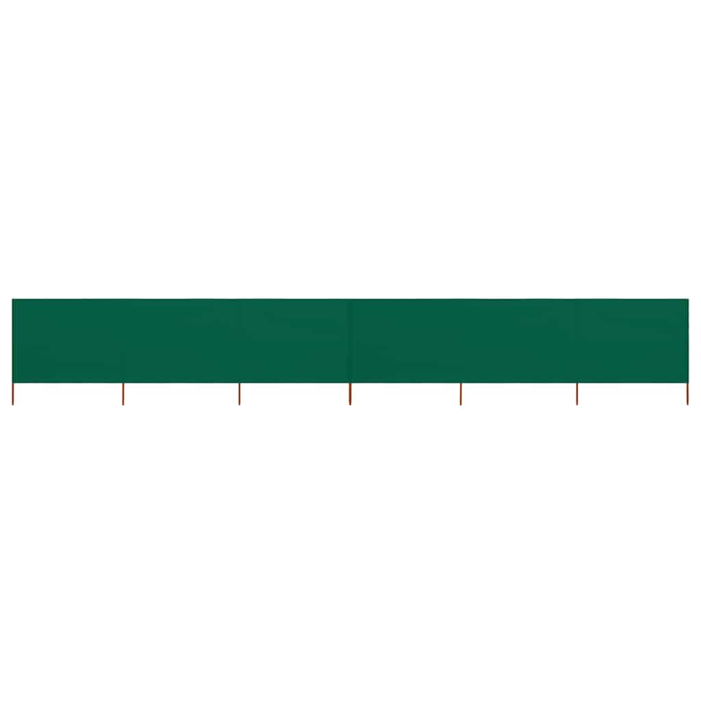Paravento da spiaggia a 6 pannelli, tessuto verde, 800 x 160 cm, antivento, per campeggio, paravento per spiaggia e giardino