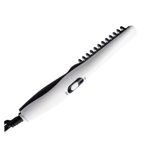 Baluue Peine Alisador De Barba Eléctrico Peine Portátil Para Barba Hombre Multiusos Con Enchufe Europeo Para Uso Peluquería y Alisador