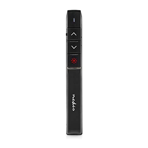 Pointeur laser sans fil Nedis avec mini adaptateur USB noir