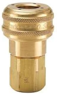 Parker B37 Valved Pneumatic Quick Coupler 3/4 NPT Female Brass