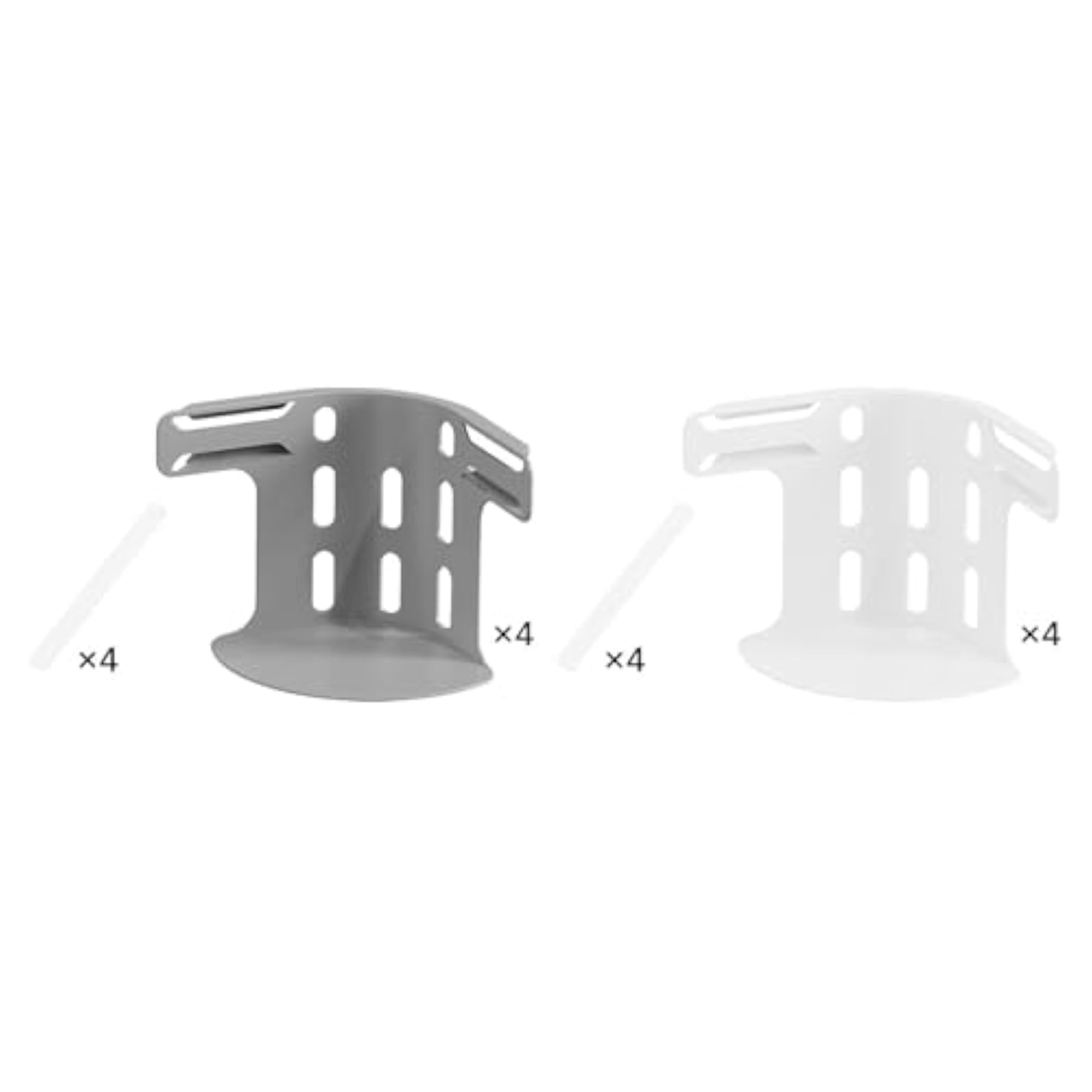 4Pcs Bed Sheet Holder Clips, Corner Fasteners, Gray