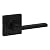 Kwikset Casey Interior Passage Door Handle 2 Pack, Lever for Closet and Hallway Doors, Reversible Non-Locking Handle Lever, Matte Black, with Microban Protection