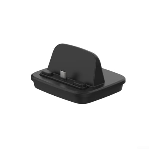 Base de carga USB-C de 120 W para teléfono, tableta y auriculares con soporte de estación de carga rápida (negro)