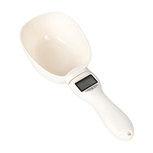 WUFY Löffelwaage Futterschaufel Mit Waage Digitaler Löffel mit LCD-Anzeige Hundefutter Katzenfutter Elektronisches Zur Messung Tiernahrung Futterschaufel Cover