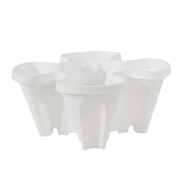 UJEAVETTE 3xVertical Garden Planter Strawberry Planting Pot Indoor Outdoor White-image-25