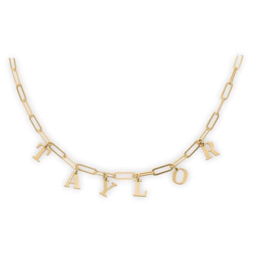 Collier personnalisé initiale en acier inoxydable or ou argent à offrir pour une occasion