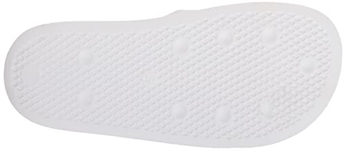adidas Originals Women's Adilette Lite Slipper, White/White/Matte Silver, 9 - Thumbnail 4