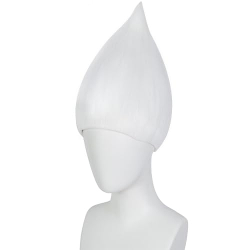 Image of JoneTing Pure White Wig for Men White Straight Cosplay Wigs for Party