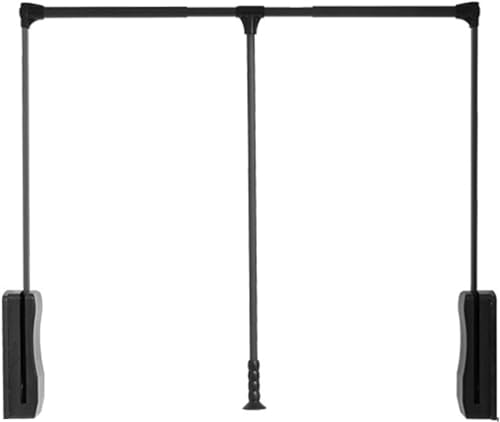 Rail de penderie extensible 45-115cm à fermeture douce pour dressing - 2