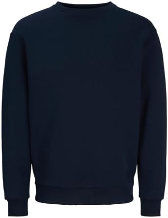 JACK & JONES Male Sweatshirt Einfarbig Sweatshirt | Relaxed Fit, Einfarbig, Langarm, Casual, Bei max. 40°C im schongang waschen