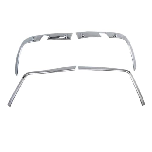 Accesorios Cromados para Toyota Land Cruiser LC200 2016-2020 Embellecedor de Faros Traseros Plateados de Alta Resistencia