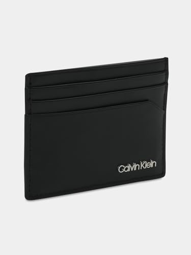 Image of Solid Black Leather Card Wallet