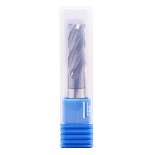Image of 3 /8 inch 4 Flute Solid Carbide End Mill - .030 inch Corner Radius, AlTiN Coated | 35 Helix, 3 /8 inch Cutting Dia, 3 /8 inch Shank Dia, 1 inch LOC, 2-1 /2 inch OAL For Milling Alloy Steel, Cast Iron, Copper