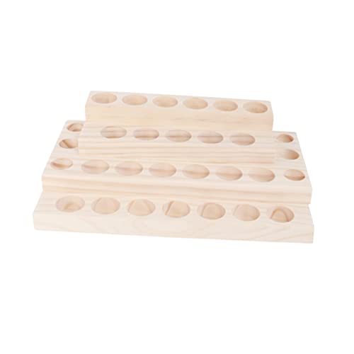 POPETPOP Organizador De Escritorio De Madera Para Aceites Esenciales Estante De Almacenamiento De Soporte Decorativo Para Display y Transporte De Aceites Aromáticos Caja De Madera Para