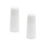 Photo Gallery sossai® 2 x fermaporta nts | modello: anton | altezza: 73 mm | Ø: 30 mm | colore: bianco | da avvitare (viti e tasselli inclusi) | montaggio a pavimento e a parete Photo Gallery sossai® 2 x fermaporta nts | modello: anton | altezza: 73 mm | Ø: 30 mm | colore: bianco | da avvitare (viti e tasselli inclusi) | montaggio a pavimento e a parete