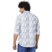 Image of Spykar Men's Regular Fit N /A Full Sleeve Printed Casual Shirts