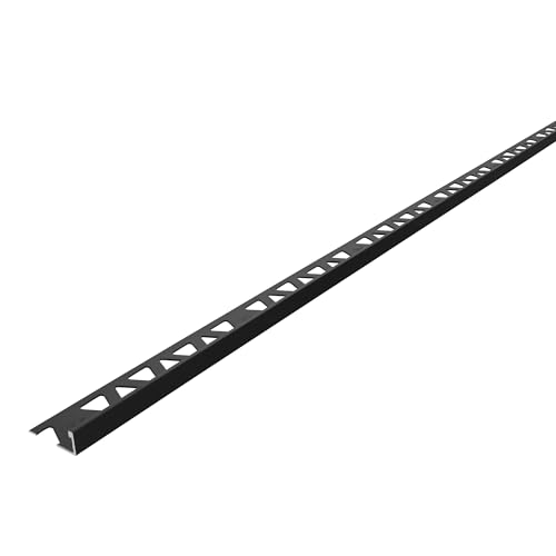 M-D Building Products 31982 3/8 in. x 96 in. Matte Black Aluminum Tile Edge