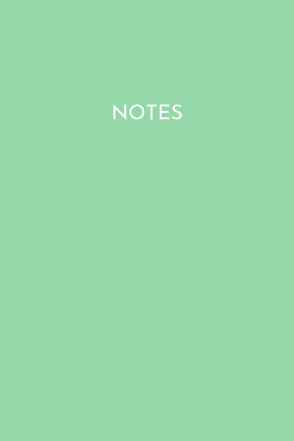 Mint Green Notebook: Pastel Green Easter Journal 6x9 120 page lined notebook