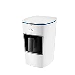 Beko BKK2300 Turkish Coffee Machine | Automatic Coffee Maker | 1–3 Cups | CookSense Anti-Overflow | One-Touch Operation | Compact Design | White