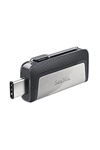 SanDisk Ultra Dual Drive USB Type-C Laufwerk Smartphone Speicher 64 GB (Mobiler Speicher, USB 3.1, versenkbarer Doppelanschluss, 150MB/s Übertragungsraten, USB Laufwerk)