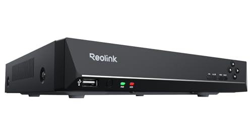 Image of REOLINK 8CH Network Video Recorder for Home Security Camera System, 24 /7 Recording(HDD Not Included), Only Work with 16MP /12MP /4K /8MP /5MP /4MP REOLINK PoE IP Camera, RLN8-410
