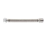 Tubo Flessibile Estensibile | Inox Austenitico | Acqua Sanitaria | 1/2” M-F | 10-20 cm | Estensibilità 100% | Doppia Lunghezza | Memoria di Forma | Resistente Corrosione | Installazione Facile