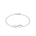 Produktbild Amor Armband 925 Sterling Silber Damen Armschmuck, mit Zirkonia synth., 19 cm, Silber, Infinity, Kommt in Schmuck Geschenk Box, 9123858