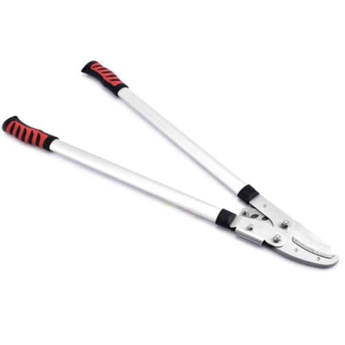 Heavy Duty Pruning Shears, SK5 Manganese Steel Blades, Ergonomic Aluminum Handle, Extra Lever Handle For Effortless Cutting