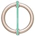 C.R. LAURENCE SDPC575SN CRL Satin Nickel 5-1/8" Tubular Back-To-Back Circular Style Brass Shower Doo