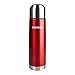 Pioneer thermos in acciaio inox a doppia parete per caldo/freddo fino a 8 ore, senza BPA, riutilizzabile, a prova di perdite, 500 ml Metallic Red