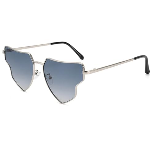 Lunettes de soleil cœur en métal pour vos festivals et sorties