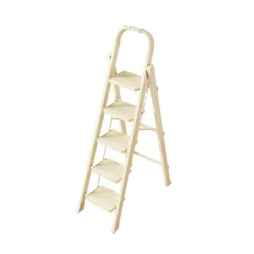 Image of Step Ladder Household Ladder Folding Ladder Multifunctional Telescopic Thickening Ladder Indoor Ascending Small Lightweight 4 /5 /6 Steps Stairs(Medium)