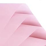 VOWOVOSDAY 20 Pcs Flower Wrapping Paper,Floral Wrapping Paper Waterproof F Bouquet Packing Material Florist Bouquet Supplies DIY Craft Gift Packing (5-Misty Light Pink)
