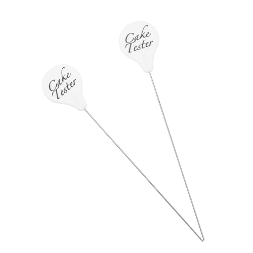 Cabilock 2pcs Stainless Steel Cake Testing Sticks Baking Cake Tester Needles for Precise Doneness Essential Kitchen Baking Tools