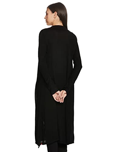 Image of BIBA Women Woollen Front Open Solid Shrug