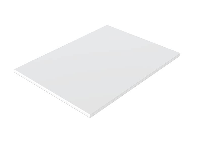 UPVC White Flat Utility Soffit Board Smooth Finish 1m Long Length Moisture Resistant (200mm Wide)