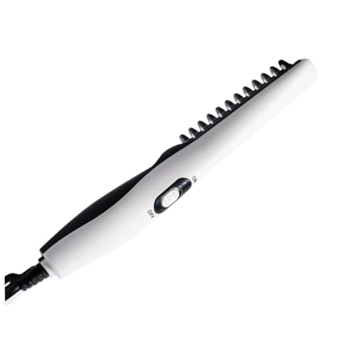 TOVINANNA Elektrischer Bartkamm Haarglättungskamm Tragbarer Gerader Bartkamm Barthaarglätter Für Verschiedene Barttypen Mit Schnellem Aufheizen Und Ionscher Wärmetechnologie