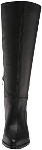 Naturalizer Womens Fae Black Leather wide Calf Knee High Boots 5.M | Image 1