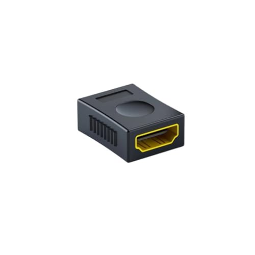 YROHGKPN HDTV Acoplador hembra a 4K @ 60Hz adaptador de cable de extensión de aluminio para monitor de computadora a adaptador