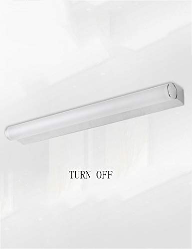 Luminaire miroir acier inoxydable moderne avec éclairage LED durable