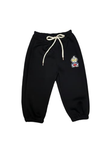 Image of A.T.U.N. (ALL THINGS UBER NICE) Boys Premium Cotton Jogger Pants with Elastic Waist & Adjustable Drawstring | Soft Touch Applique Detail Comfortable Bottom Wear for Kids