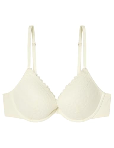 Women'secret Push Up Spring Broderie Sujetador, Blanco, 95B para Mujer