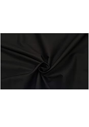 Image of Raymond 100% Cotton Fabric (All Weather Fabric, Unstitched Premium Fabric, Solid, Less Wrinkles) (Black, 3.5 Meters for Kurta Pajama)