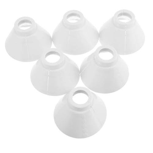 STOBAZA 6 pares Pantallas de Lámpara Colgante de Plástico Protectores para Bombillas Pequeños Diseño Elegante y Fácil Instalación para Iluminación Interiores
