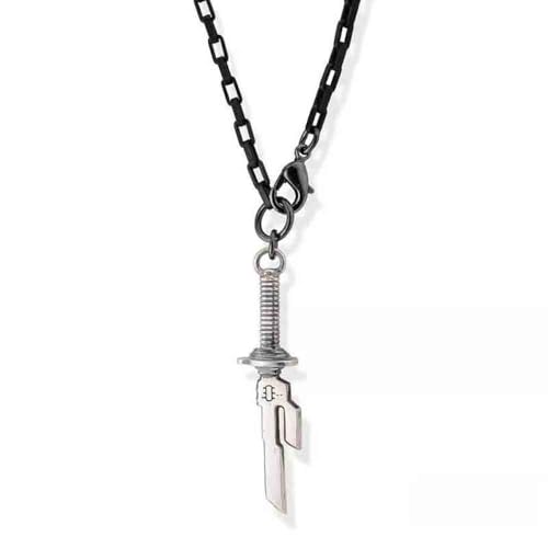 Pidak Collar de la lanza del paraíso y cielo - Invertida - del asesino - Colgante 5 x 0,5 cm Cadena 60 cm - Metal - Cosplay