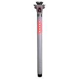 LED シートポスト【LightSKIN】 ビルトインLEDが後方から迫る車にサイクリストの存在を強烈アピール (WHITE)