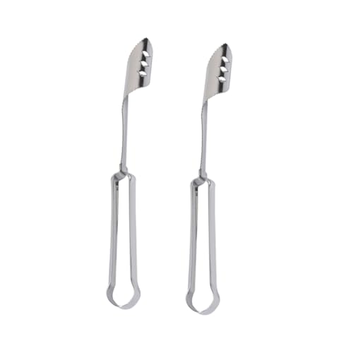 Unomor 2Pcs Stainless Steel Chili Corer Tool Jalapeno Core Remover Serrated Design for Easy Deseeding Kitchen Gadget for Efficient Meal Prep Silver